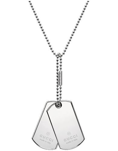 Necklace Gucci Man Dog Tag in Silver YBB010492001 - YBB010492001